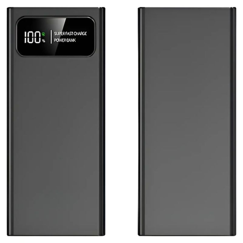 Power Bank 20000mah Batería Portátil 66w Carga Rápida, Color Negro