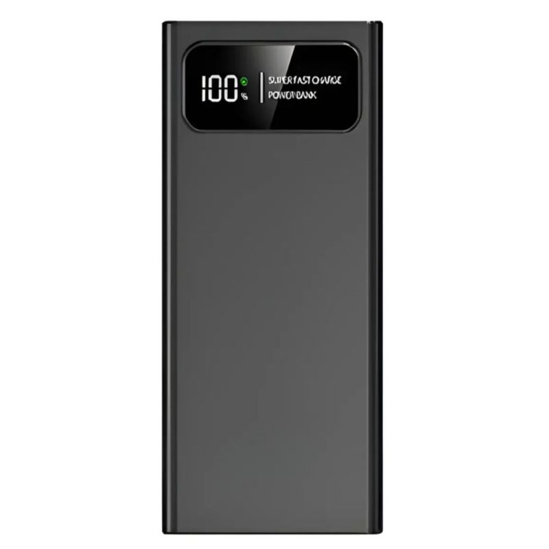 Power Bank 20000mah Batería Portátil 66w Carga Rápida, Color Negro