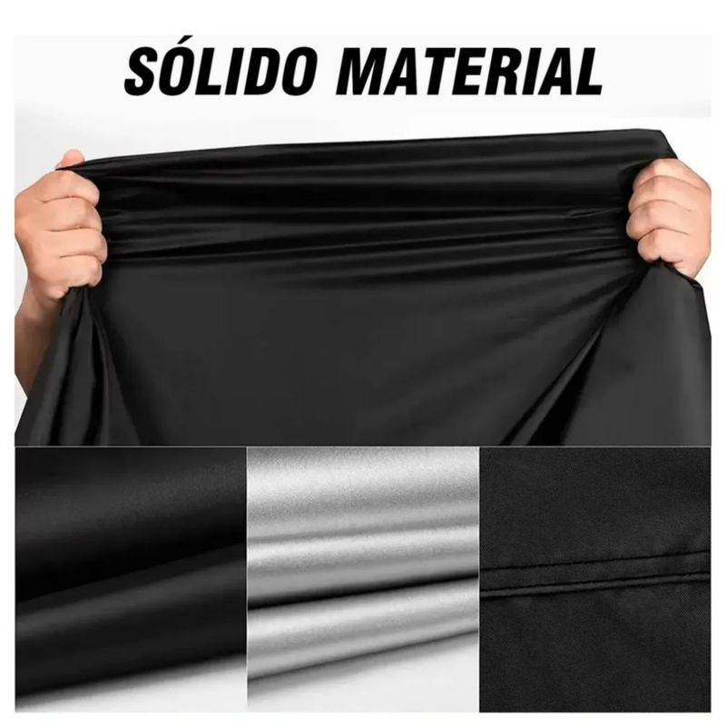 Funda Motocicleta Impermeable Grueso, Color Negro Camuflaje