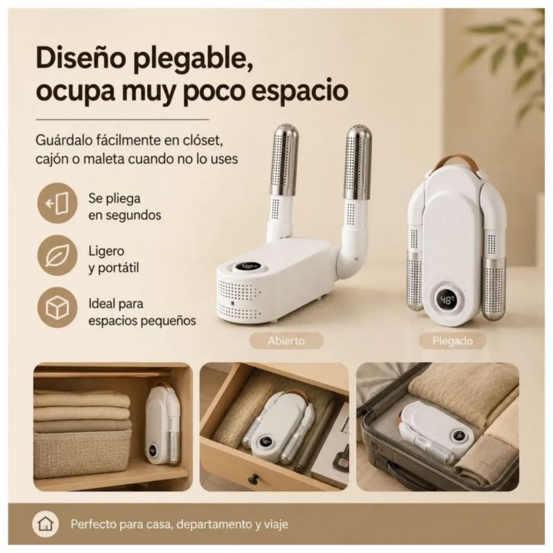 Secadora De Zapatos Eléctricos Desodorización Color Blanco