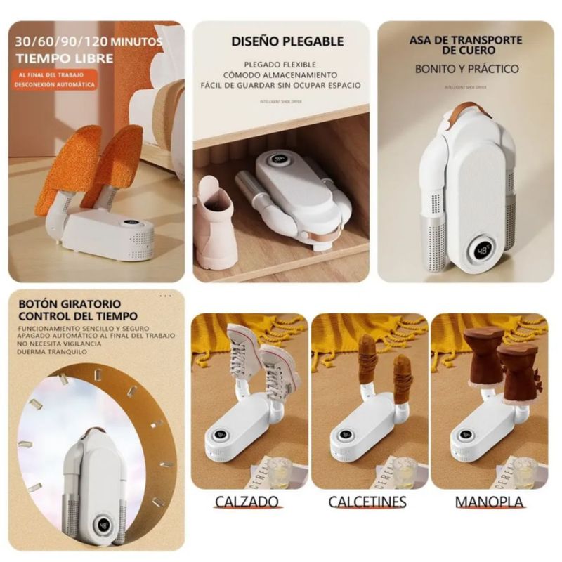 Secadora De Zapatos Eléctricos Desodorización Color Blanco