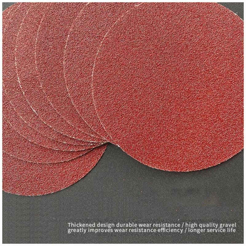 100pzs Discos De Lija Taladro Esmeril Adaptador 4 Pulgada, Color Rojo