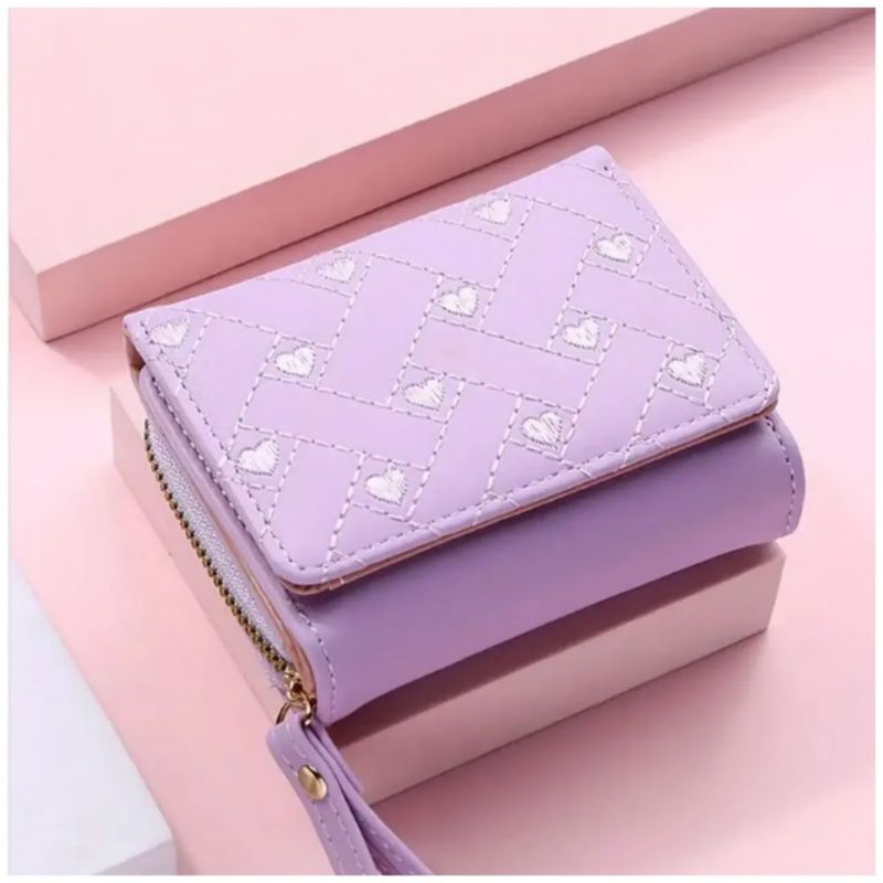 Cartera Billetera De Gran Capacidad Para Mujer, Color Morado