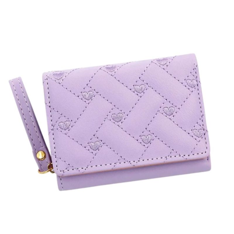 Cartera Billetera De Gran Capacidad Para Mujer, Color Morado
