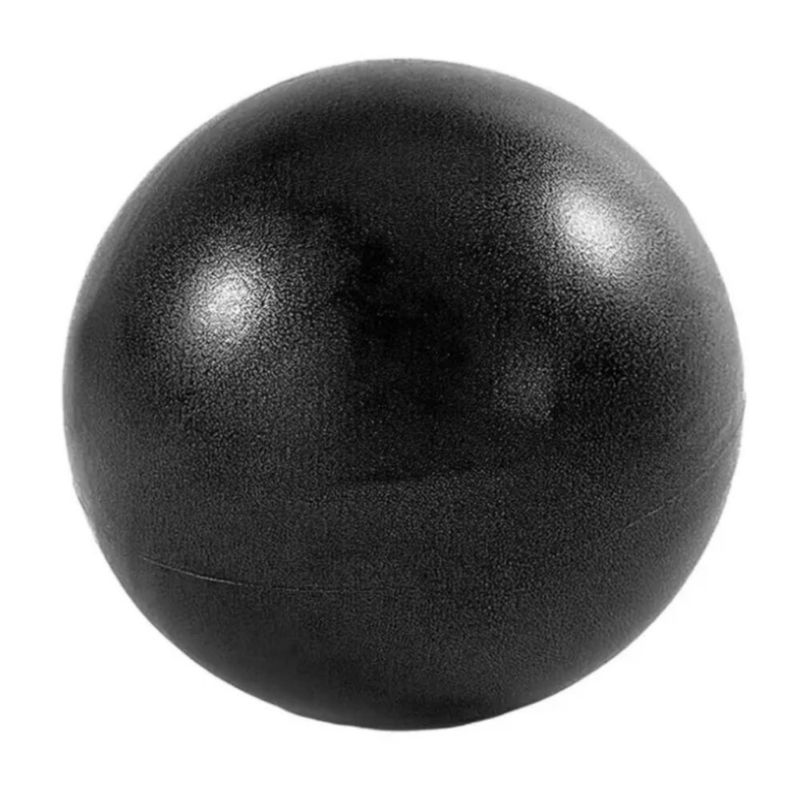 Mini Pelota Para Pilates Yoga De 25 Cm Ejercicio, Color  Negro