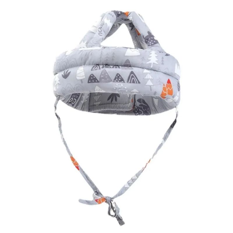 Gorro Protección Caídas Cascos Para Bebés, Color Gris