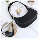 Bolso Bandolera Pequeño De Mujer, Color Negro Liso