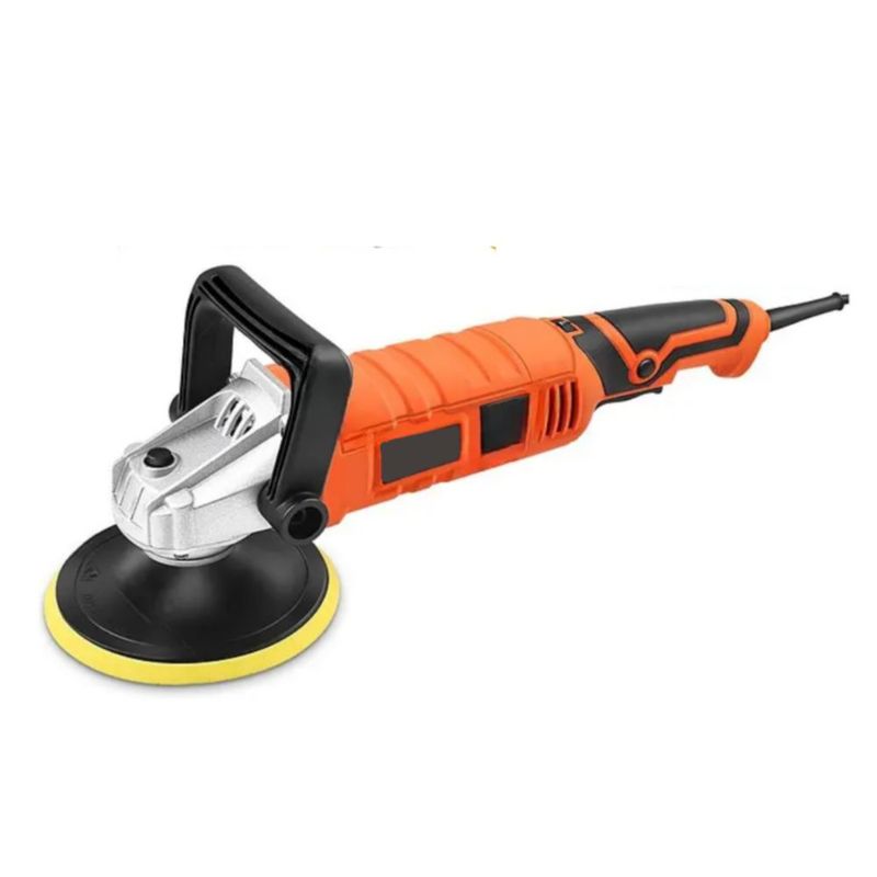 Pulidora Eléctrica Para Coche Piso 1850w 110v 18pzs 3300 Rpm Color Naranja