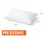 Almohadas 2 Pack Estándar Microfibra Media, Color Blanco
