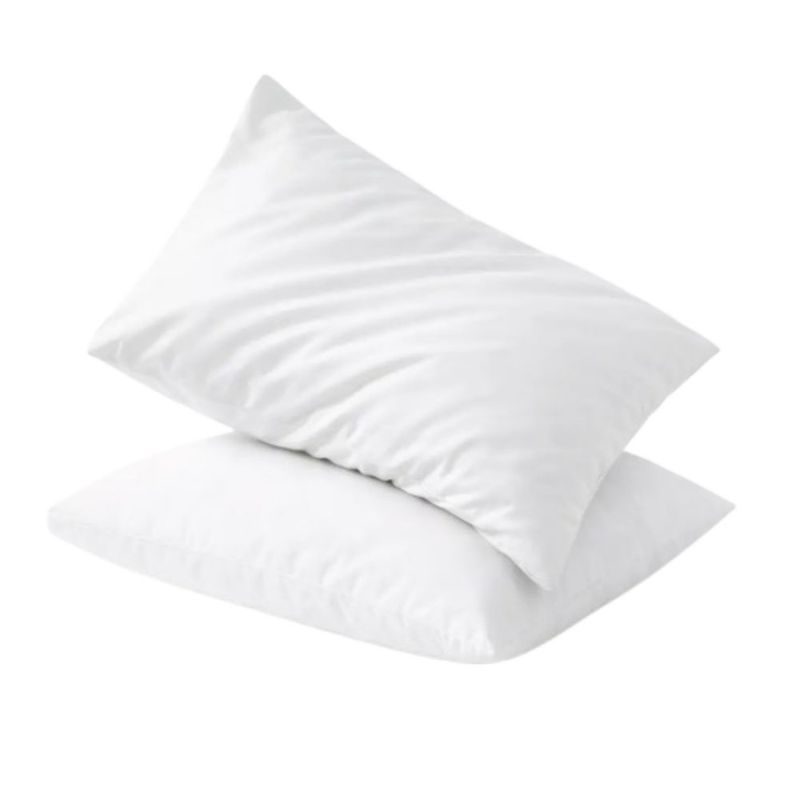 Almohadas 2 Pack Estándar Microfibra Media, Color Blanco