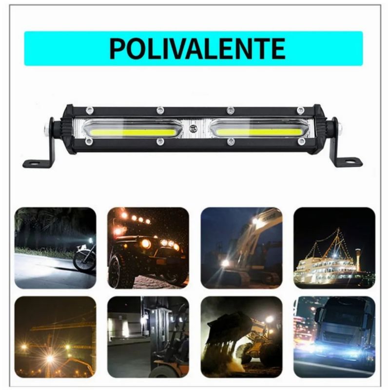 Par Faros Barras 36w Led Auxiliares Auto Moto Jeep Rzr, Color Negro