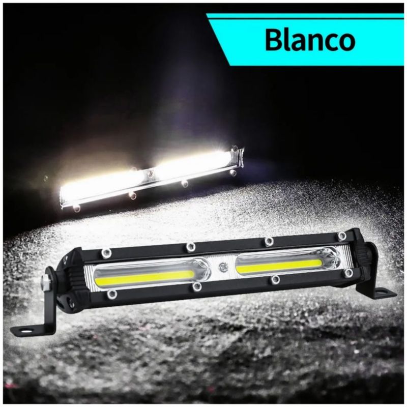Par Faros Barras 36w Led Auxiliares Auto Moto Jeep Rzr, Color Negro
