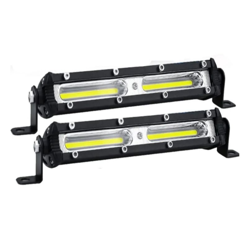 Par Faros Barras 36w Led Auxiliares Auto Moto Jeep Rzr, Color Negro