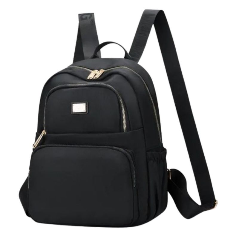 Mochila Bolso De Mujer Moda Impermeable Antirrobo Moda, Color Negro