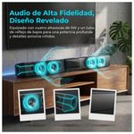 Barra De Sonido Bocina Bluetooth Recargable, Color Negro