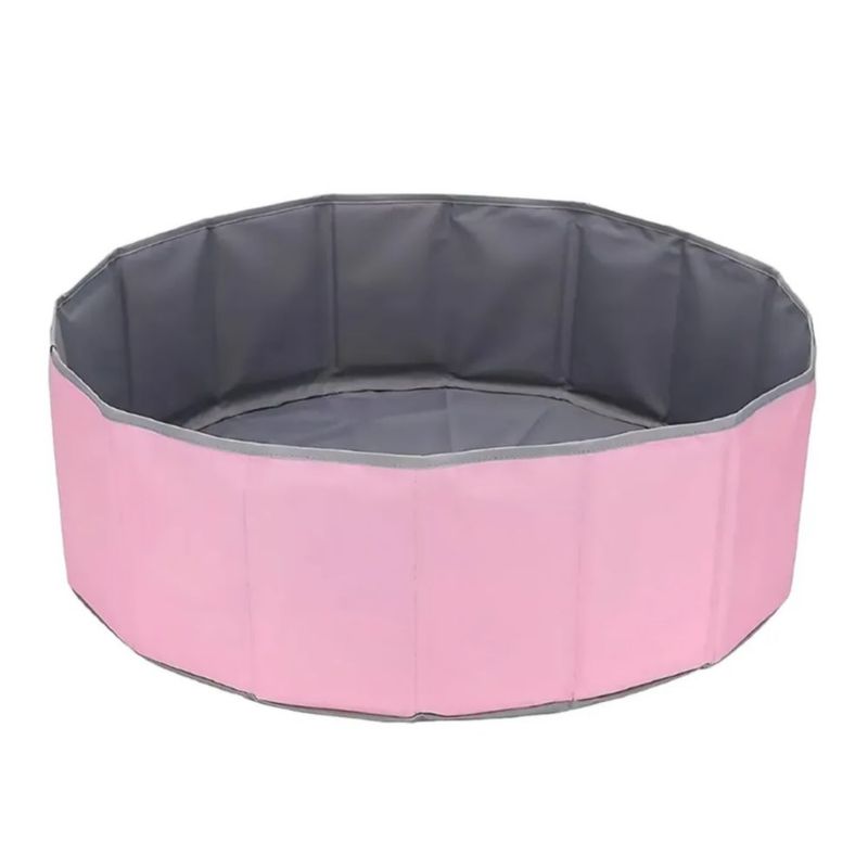 Corralito Para Bebe Plegable Corral Gimnasio Rosa/Gris