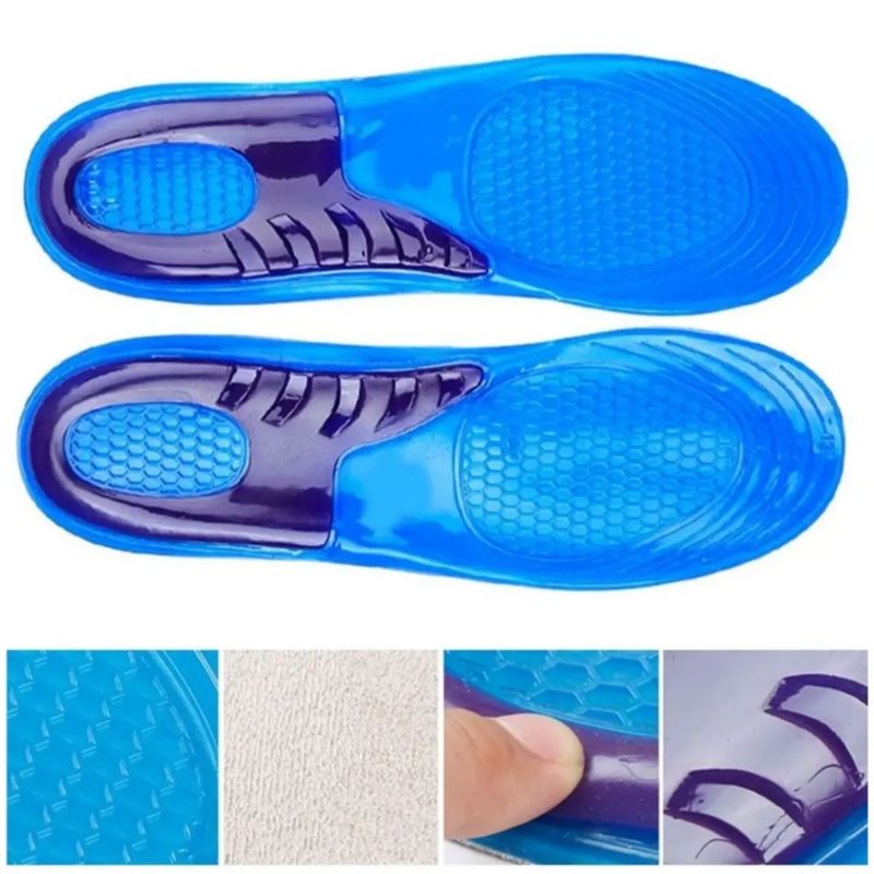 Plantilla De Gel Descanso 24cm-31cm Azul 2 Pares XL Color Azul