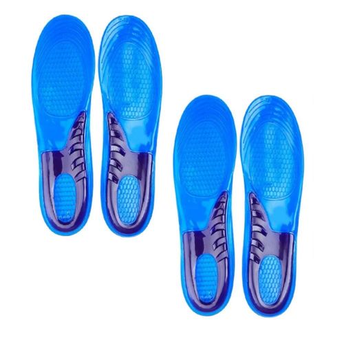 Plantilla De Gel Descanso 24cm-31cm Azul 2 Pares XL Color Azul