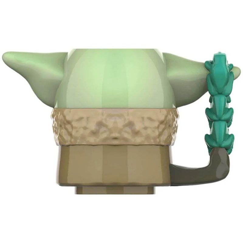 Taza Baby Yoda Child Mandalorian Star Wars Disney Cerámica, Color Verde