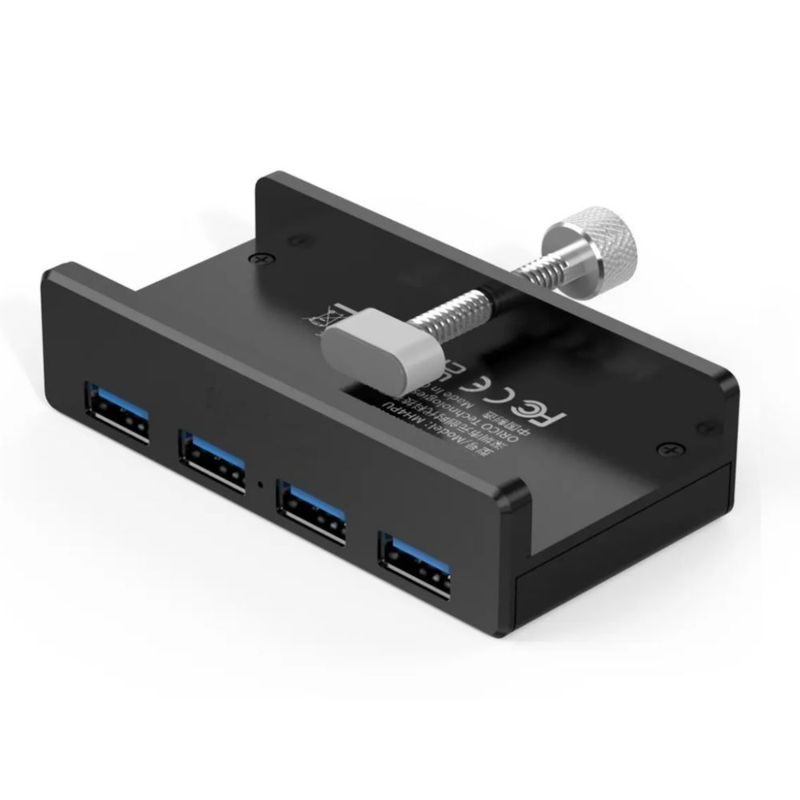 Hubs Usb Aleación De Aluminio 4 Puertos 3.0 Negro
