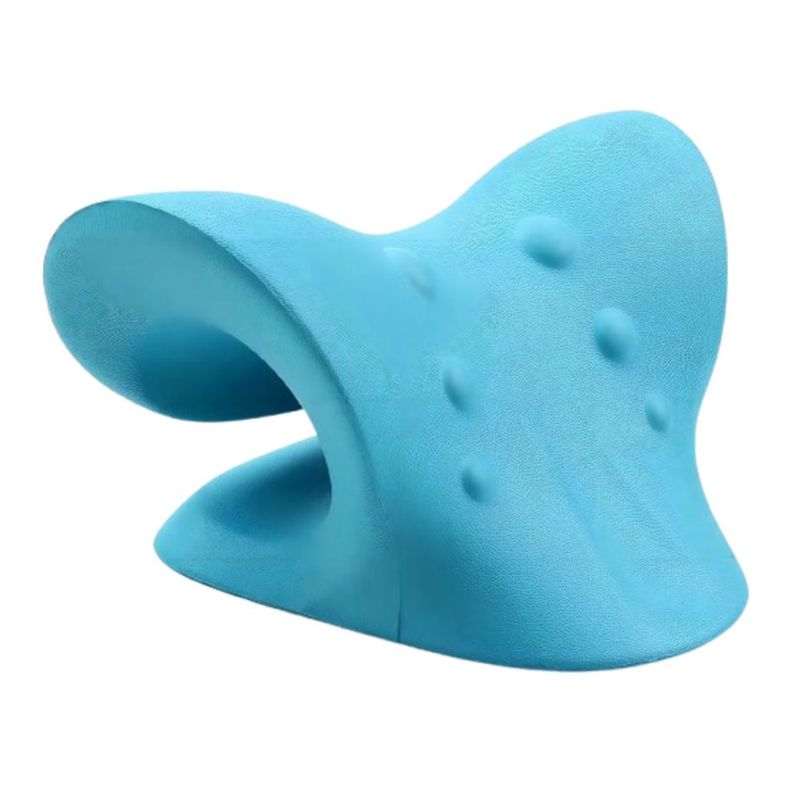 Almohada Cervical Para Dolor De Hombros Color Azul