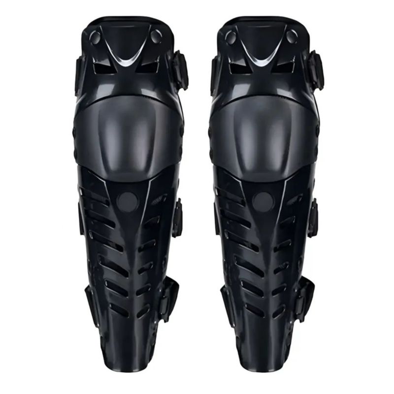 Rodilleras Protectoras Motociclista 1 Par, Color Negro
