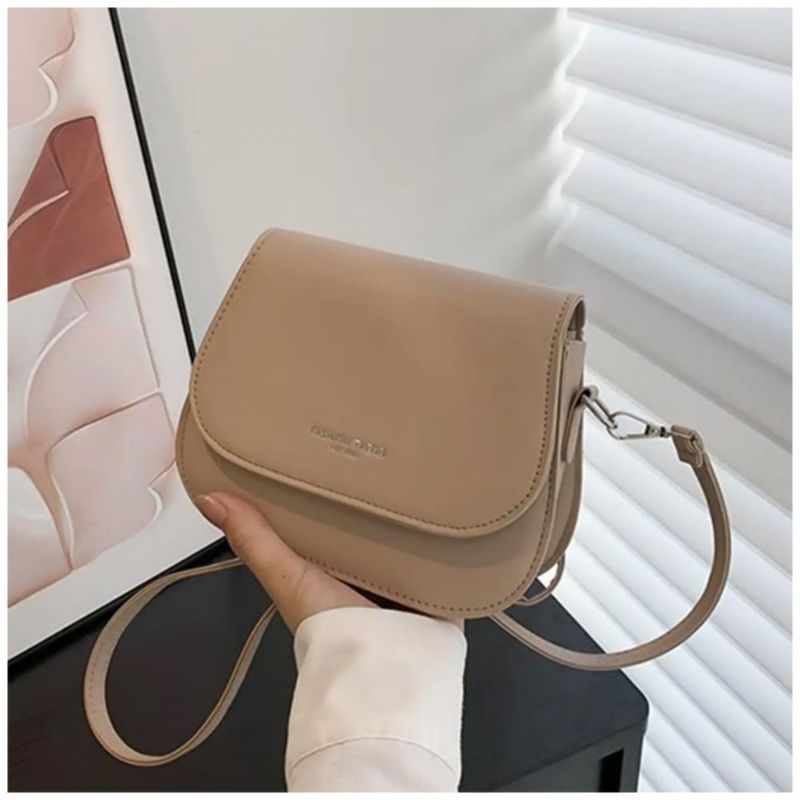 Bolsa mini Bandolera de Cuero para Mujer Color Caqui