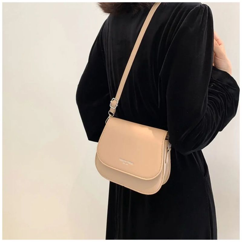 Bolsa mini Bandolera de Cuero para Mujer Color Caqui