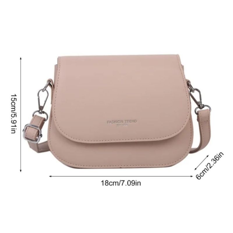 Bolsa mini Bandolera de Cuero para Mujer Color Caqui