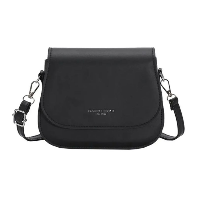 Bolsa mini Bandolera de Cuero para Mujer Color Negro