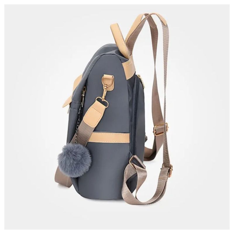 Mochila para Mujer Impermeable Anti-robo Color Gris