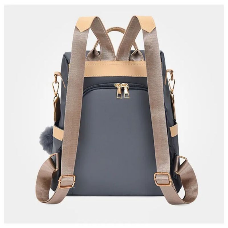 Mochila para Mujer Impermeable Anti-robo Color Gris
