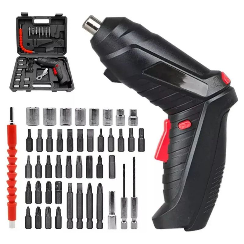 Juego De Destornillador Eléctrico Inalámbrico 3.6v,47pcs