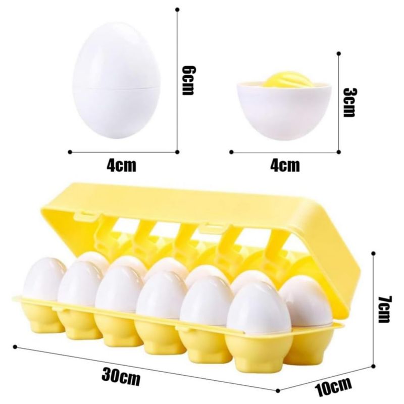 Juego Didáctico de Huevos, Educativos Multicolor