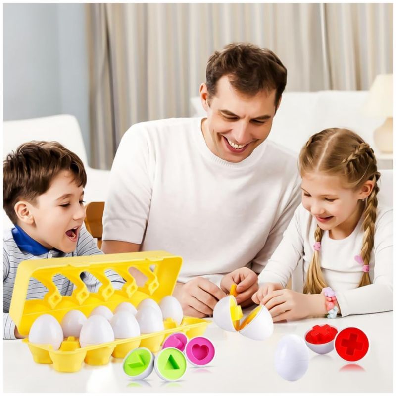Juego Didáctico de Huevos, Educativos Multicolor