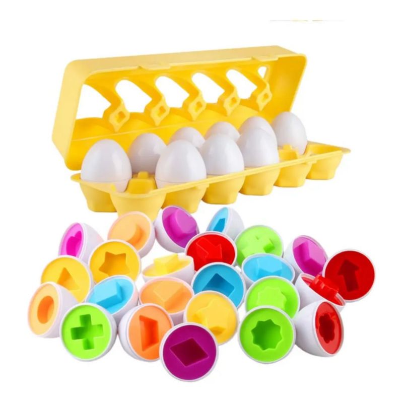Juego Didáctico de Huevos, Educativos Multicolor