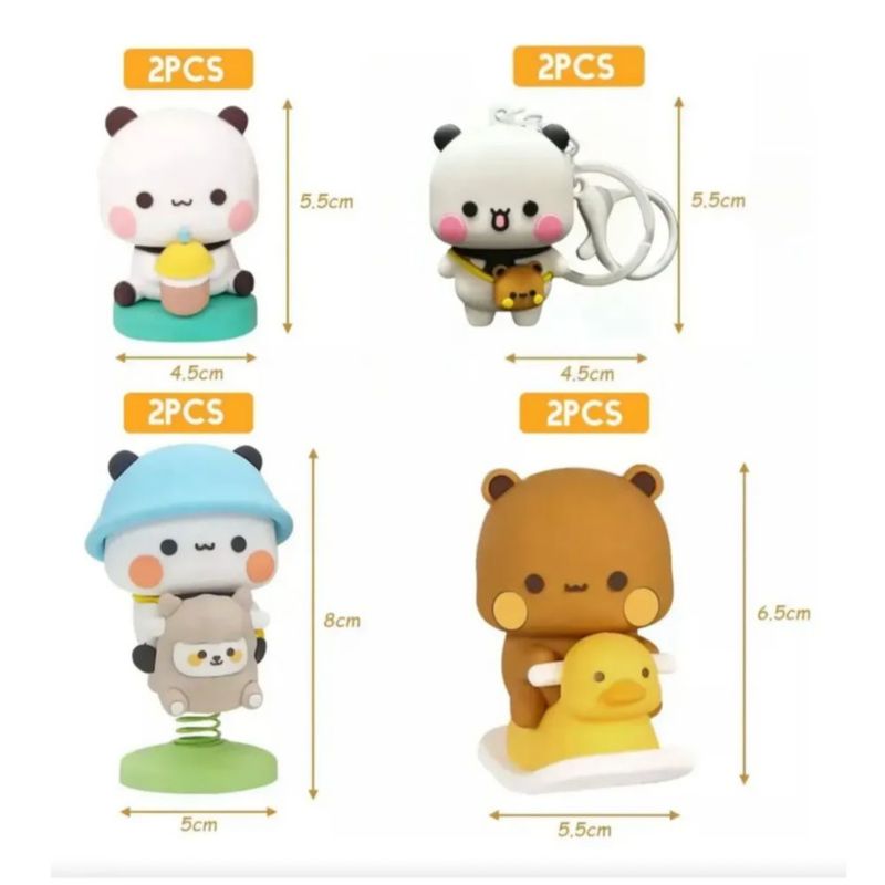 8 Pzs Osos De Peluche para niños  Multicolor