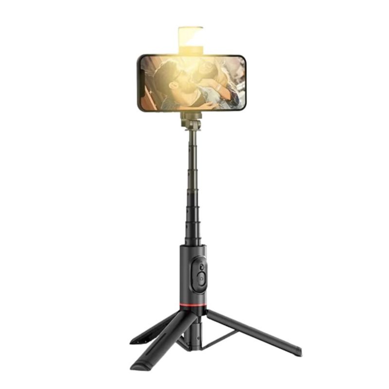 Selfies Stick Con Tripode Bluetooth Color Negro