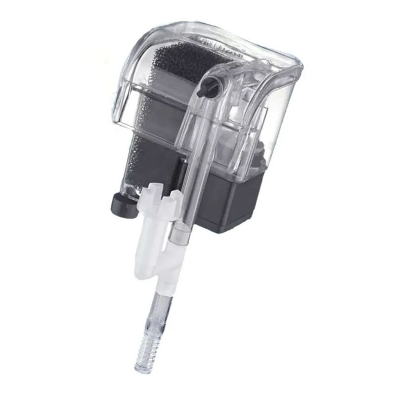 Filtro para Pecera Externo De Cascada Para Peceras 15 A 20 Litros Color Negro