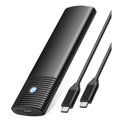 Carcasa Ssd M.2 Nvme+ngff Sata M.2 Carcasa Disco Duro Negro