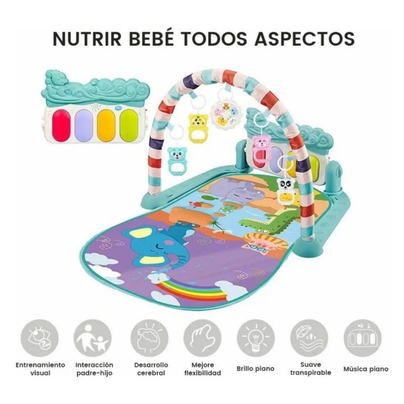 Gimnasio para Bebé Musical Color Morado/Azul