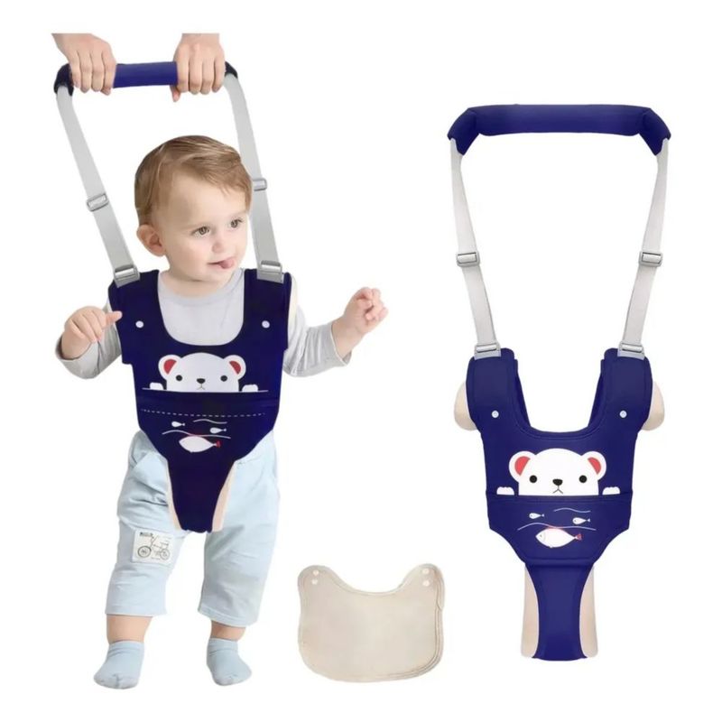 Arnés De Seguridad Para 6-36 Meses Caminar Respirable Bebes, Color Azul Rey Oso