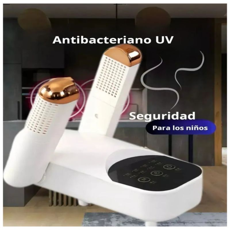 Secador Eléctrico De Zapato Ozono Desodorización Telescópico, Color Blanco