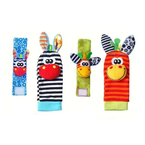 Sonajas Para Bebe Calcetines Juguete Estimulación Temprana, Multicolor