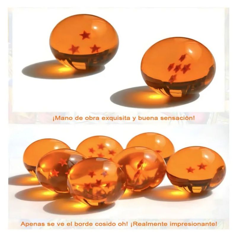 Esferas Del Dragón Caja De 7 Esferas De Dragon Ball Z, Color Amarillo