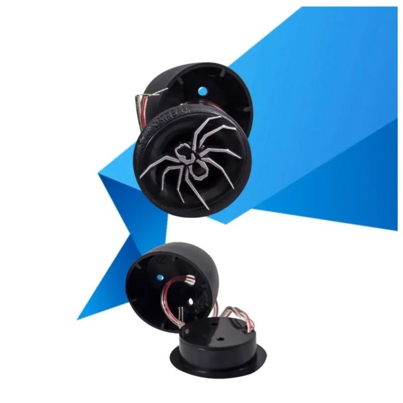 Bocinas para Auntomovil Super Tweeter Araña, Color Negro