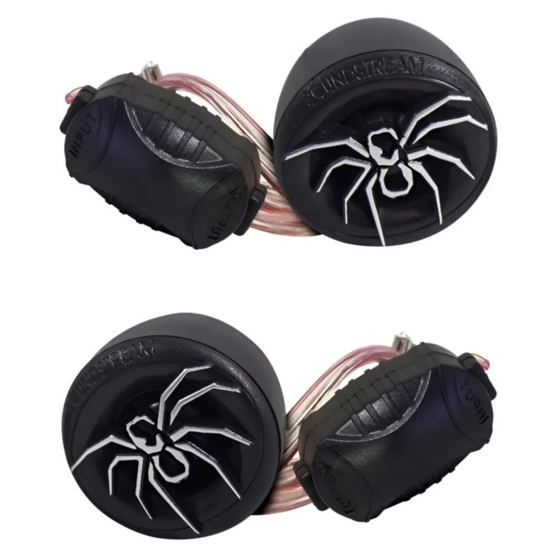 Bocinas para Auntomovil Super Tweeter Araña, Color Negro