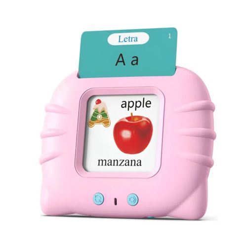 Juguete Educativo Didácticos Tarjetas Lectura  Color Rosa