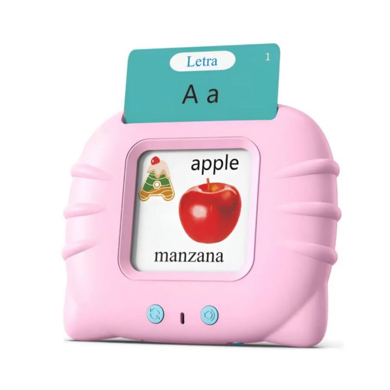 Juguete Educativo Didácticos Tarjetas Lectura  Color Rosa