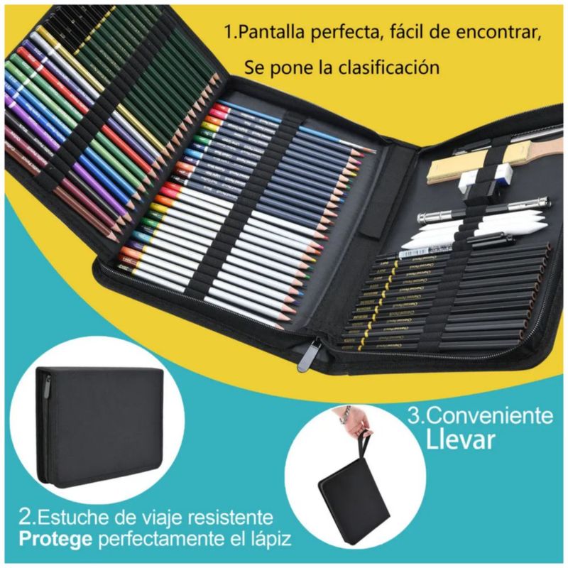 Kit de Dibujo y Arte de 72 Piezas Multicolor